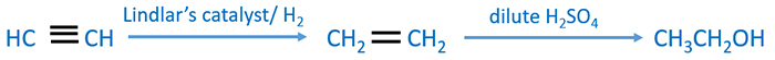 acetylene to ethanol conversion